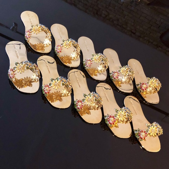 St. John Other - St. John Home Floral Gold Sandal Napkin Holders
